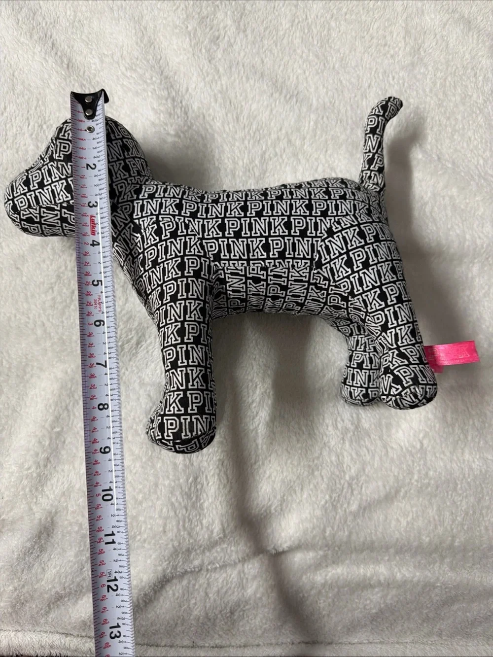 PINK Victoria's Secret Black & White Logo Dog Pillow